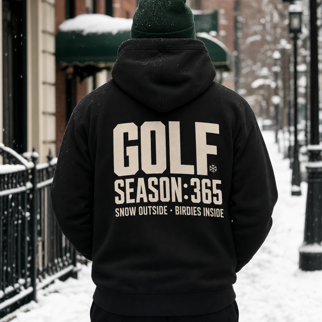 Golf Season: 365 Hoodie — Black