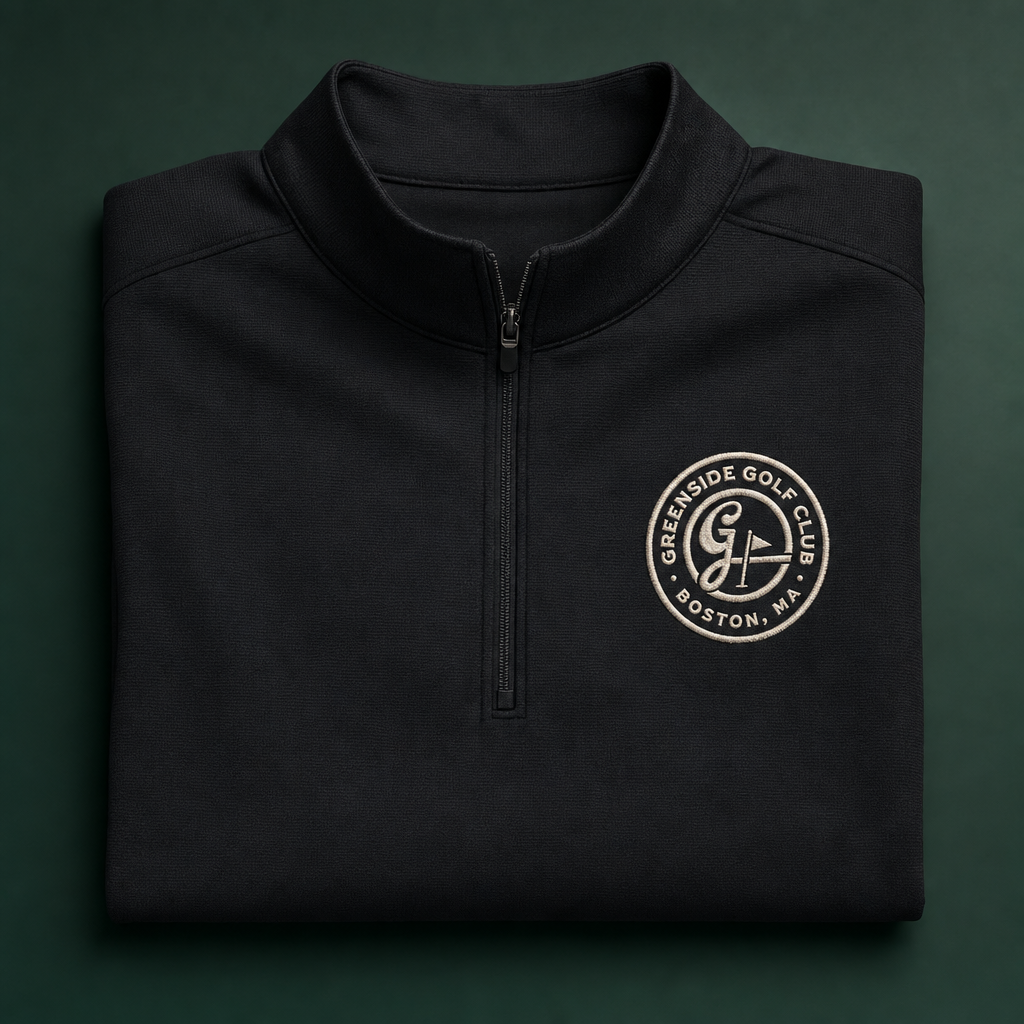 Greenside Quarter-Zip — Black