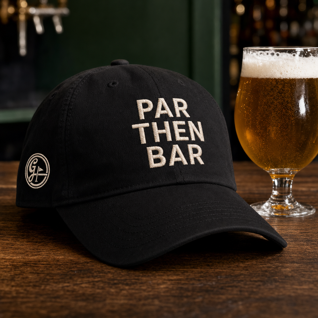 Par Then Bar Dad Hat — Black